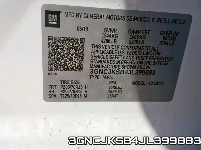 3GNCJKSB4JL399883 фото 2