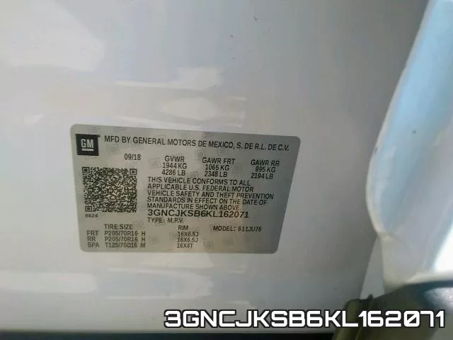 3GNCJKSB6KL162071 фото 2