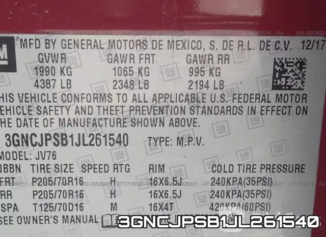 3GNCJPSB1JL261540 фото 9