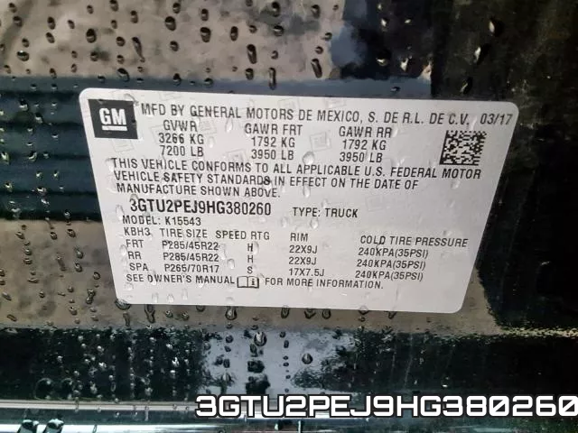 3GTU2PEJ9HG380260 фото 2