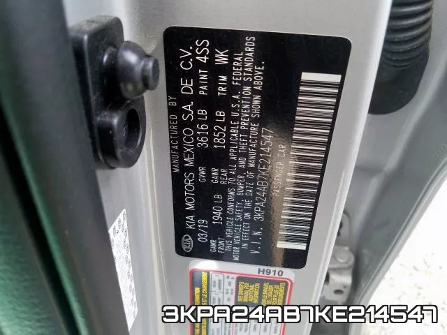 3KPA24AB7KE214547 фото 2
