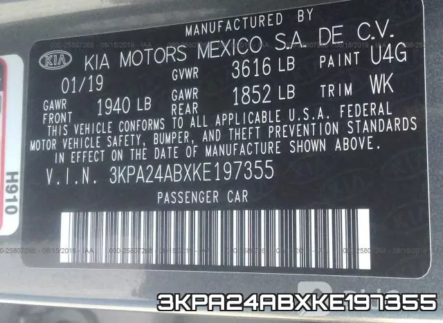 3KPA24ABXKE197355 фото 10