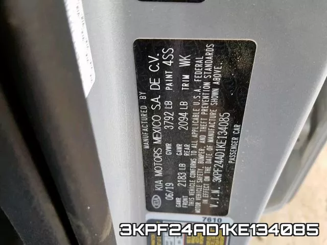 3KPF24AD1KE134085 фото 2