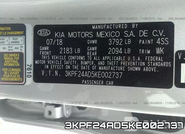 3KPF24AD5KE002737 фото 10
