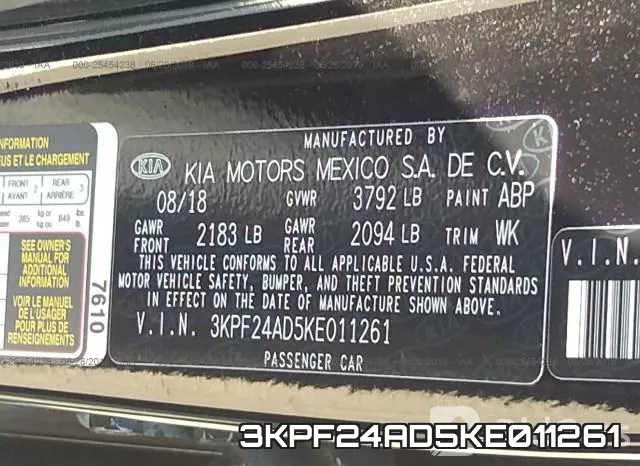 3KPF24AD5KE011261 фото 10