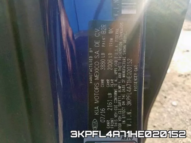 3KPFL4A71HE020152 фото 2