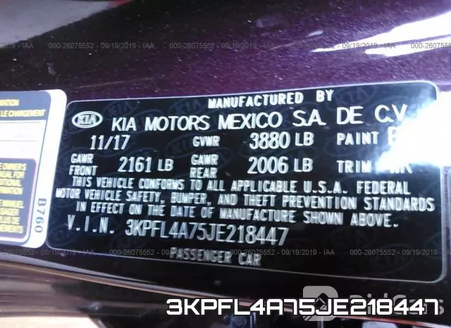 3KPFL4A75JE218447 фото 10