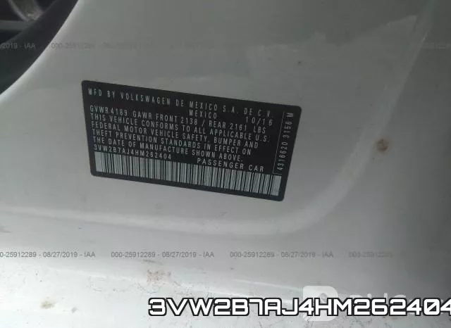 3VW2B7AJ4HM262404 фото 10