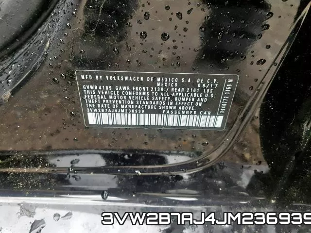 3VW2B7AJ4JM236939 фото 2