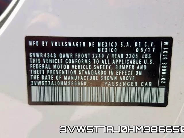 3VW5T7AJ0HM386650 фото 2