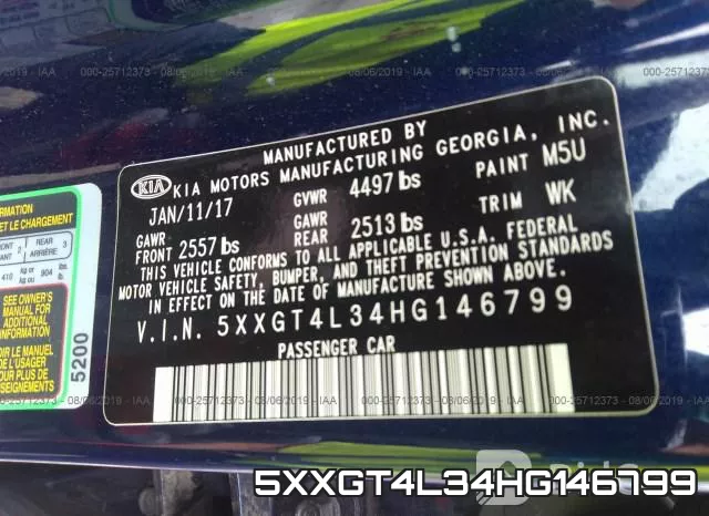 5XXGT4L34HG146799 фото 10