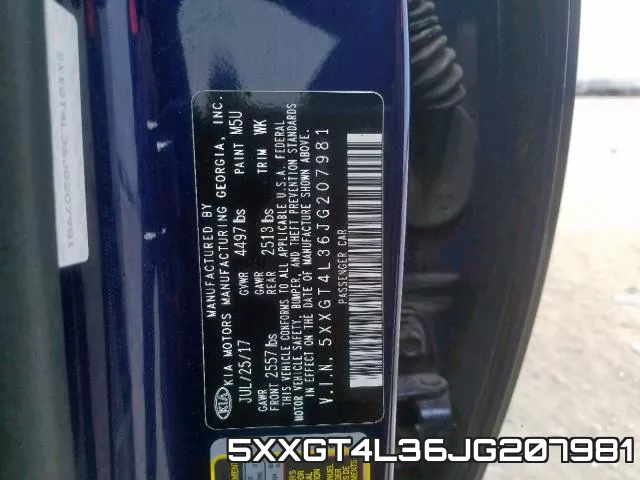5XXGT4L36JG207981 фото 2