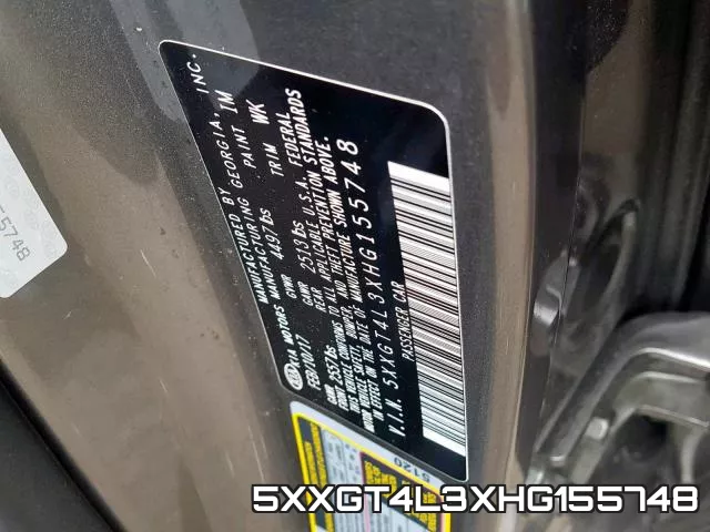 5XXGT4L3XHG155748 фото 2