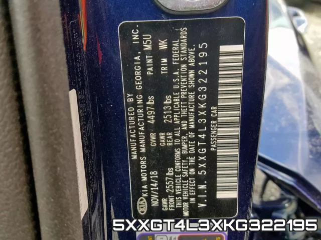 5XXGT4L3XKG322195 фото 2