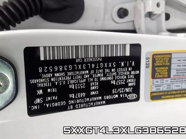 5XXGT4L3XLG386528 фото 2