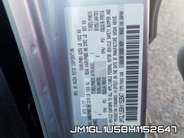 JM1GL1U58H1152647 фото 2