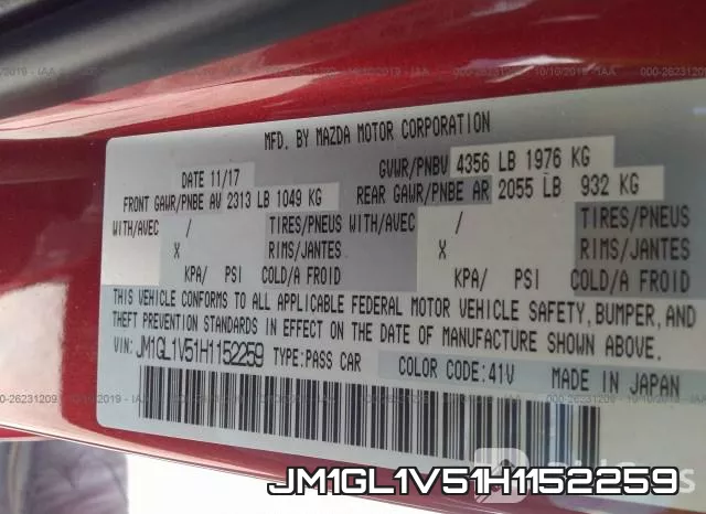 JM1GL1V51H1152259 фото 10