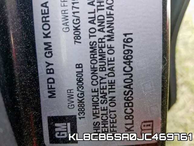 KL8CB6SA0JC469761 фото 2