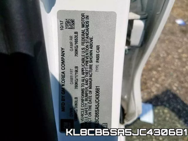KL8CB6SA5JC430681 фото 2