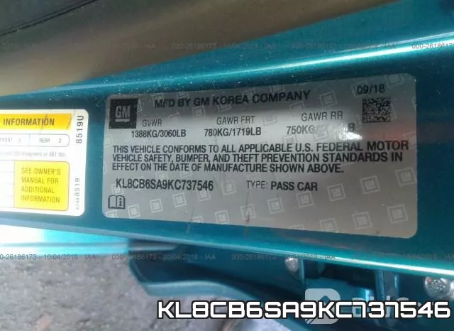 KL8CB6SA9KC737546 фото 9