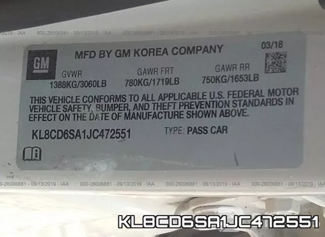 KL8CD6SA1JC472551 фото 10