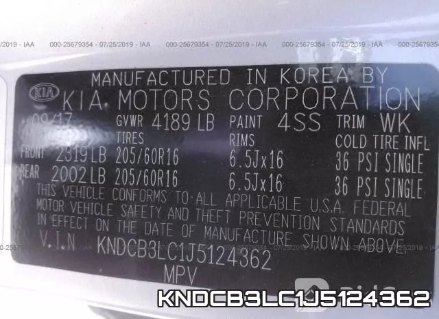 KNDCB3LC1J5124362 фото 10