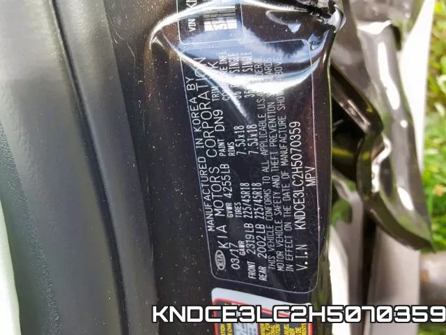 KNDCE3LC2H5070359 фото 2