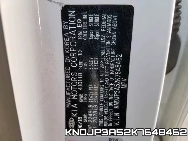 KNDJP3A52K7648462 фото 2
