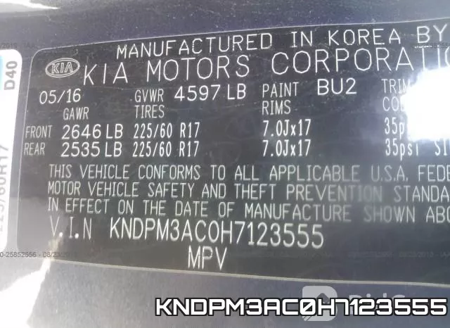 KNDPM3AC0H7123555 фото 10