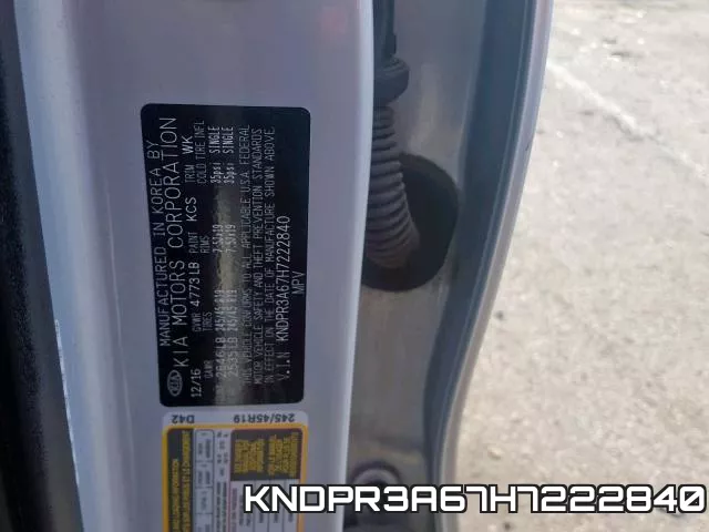 KNDPR3A67H7222840 фото 2