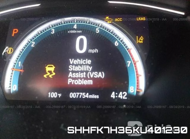 SHHFK7H36KU401230 фото 8