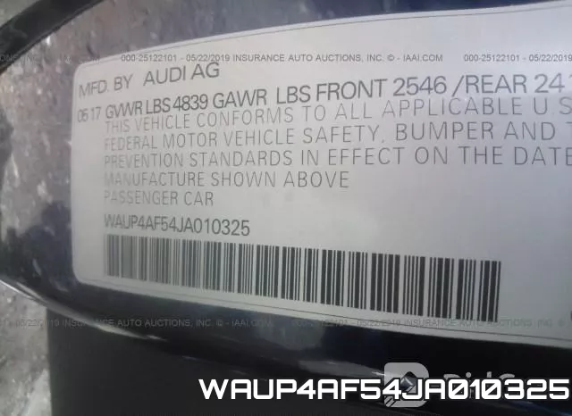 WAUP4AF54JA010325 фото 10
