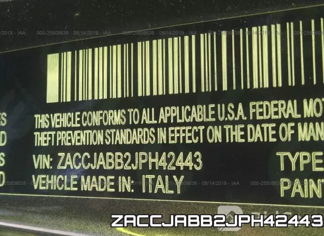 ZACCJABB2JPH42443 фото 10