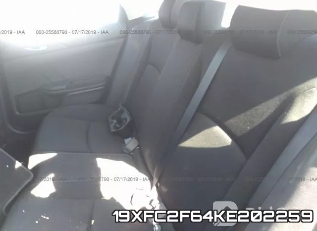 19XFC2F64KE202259 фото 9