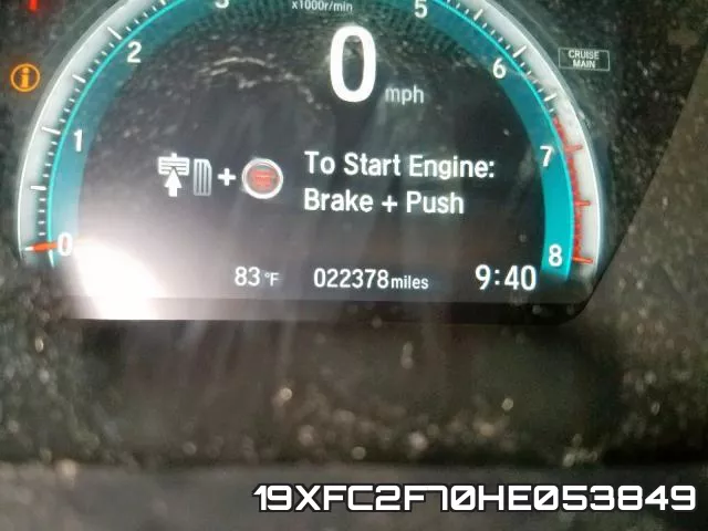 19XFC2F70HE053849 фото 9