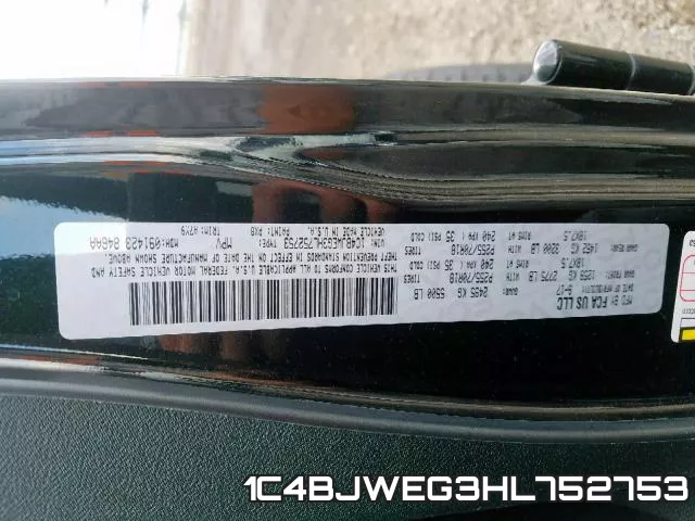 1C4BJWEG3HL752753 фото 2