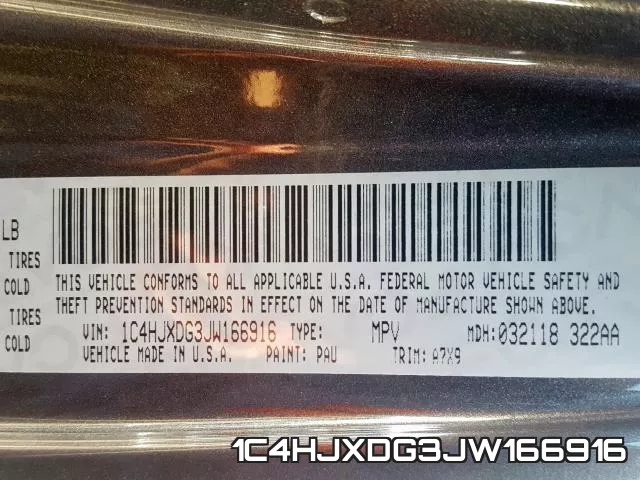 1C4HJXDG3JW166916 фото 2