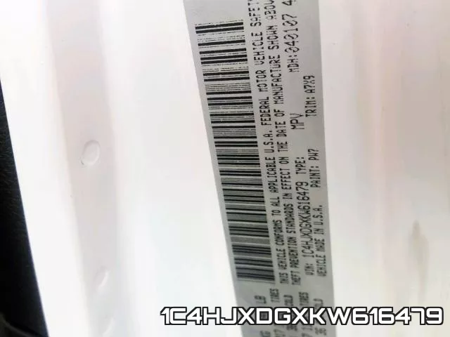 1C4HJXDGXKW616479 фото 2