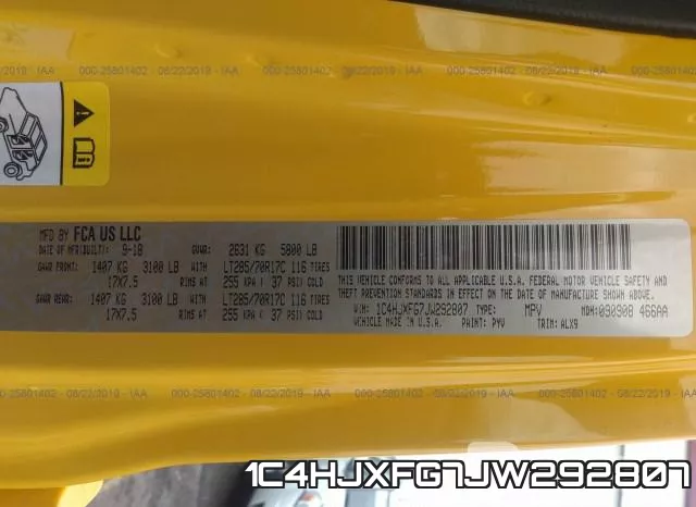 1C4HJXFG7JW292807 фото 10