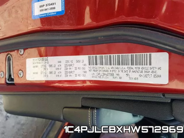 1C4PJLCBXHW572969 фото 2