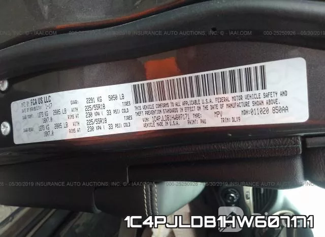 1C4PJLDB1HW607171 фото 10