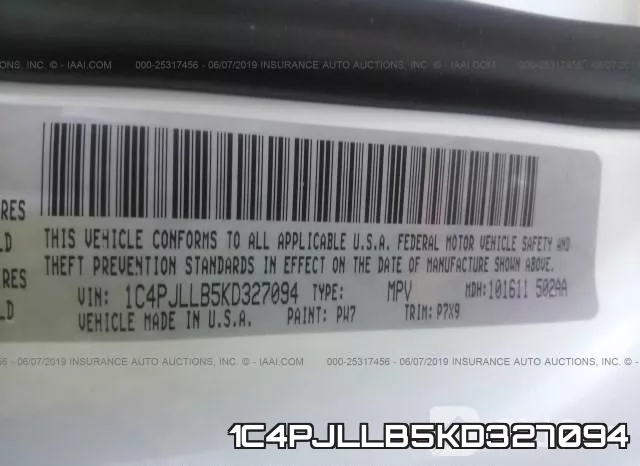 1C4PJLLB5KD327094 фото 10