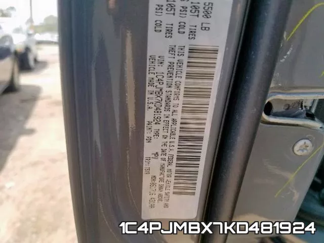 1C4PJMBX7KD481924 фото 2
