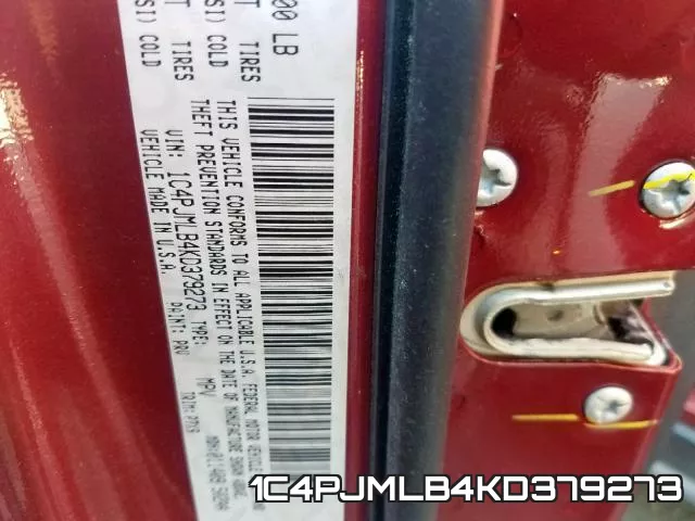 1C4PJMLB4KD379273 фото 2