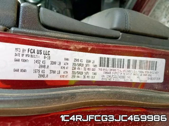 1C4RJFCG3JC469986 фото 2