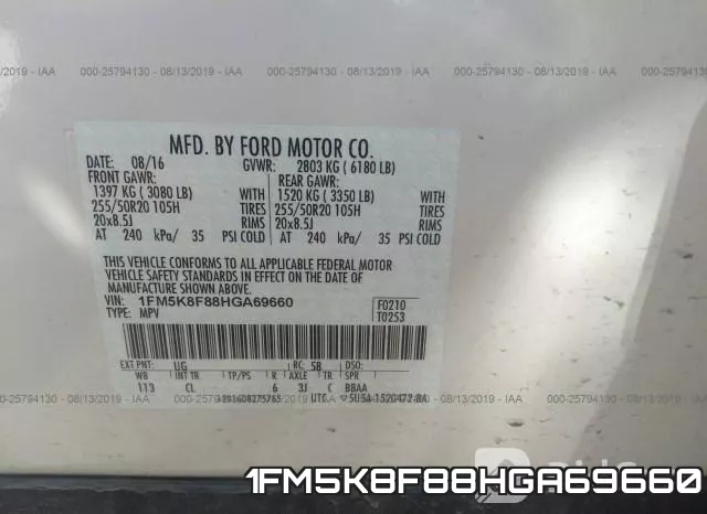 1FM5K8F88HGA69660 фото 10
