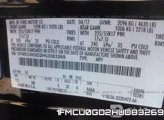 1FMCU0GD2HUD83269 фото 10
