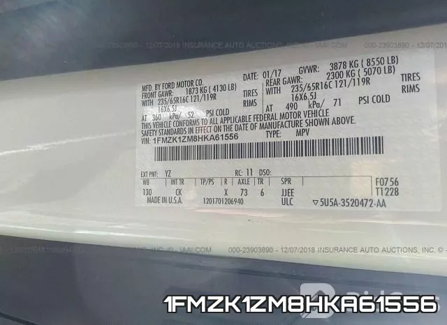 1FMZK1ZM8HKA61556 фото 10