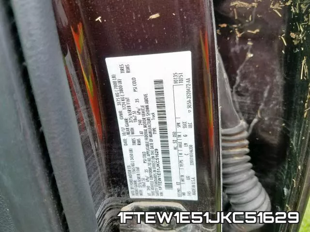 1FTEW1E51JKC51629 фото 2
