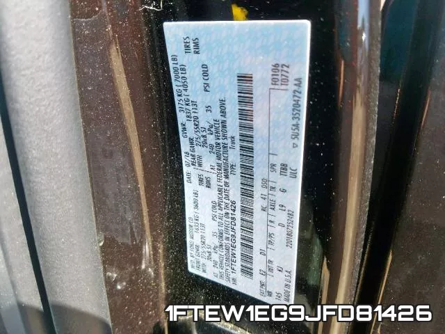 1FTEW1EG9JFD81426 фото 2